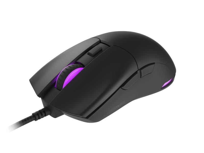 Mouse gaming cu fir Genesis Krypton 750, senzor optic Pixart PAW3333, interfata USB, rezolutie maxima 8000 DPI, numar butoane programabile 6, iluminare RGB, switch mecanic Huano, alb - Img 6