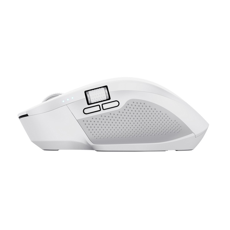 Mouse Trust Ozaa+, wireless RF 2.4GHz, bluetooth, conectivitate USB 1.1, 2.0, 3.0, rezolutie maxima 3200 DPI, alb - Img 4