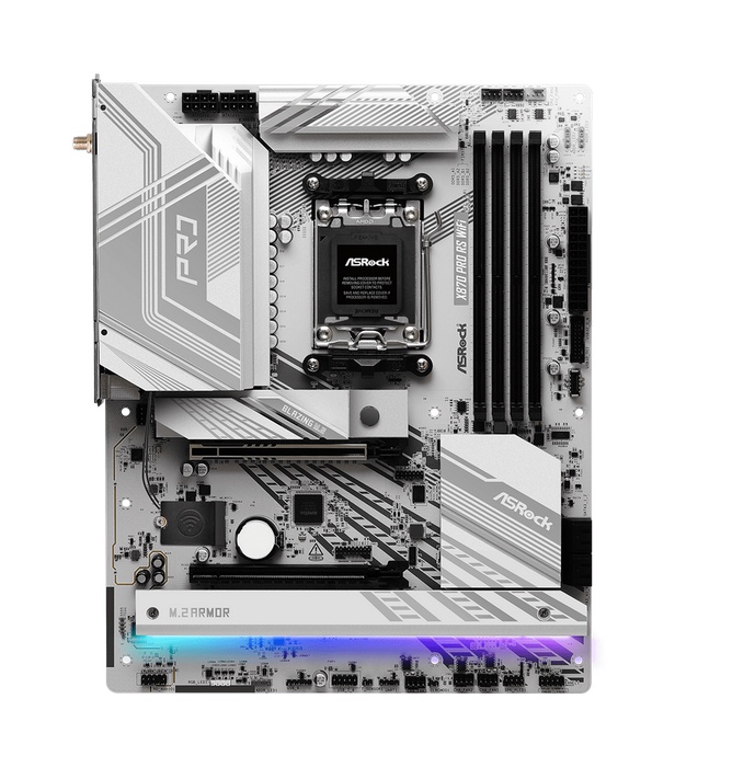 Placa de baza ASRock X870 Pro RS WiFi, Socket AM5, DDR5, ATX - Img 2