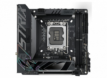 Placa de baza Asus ROG STRIX Z790-I GAMING LGA1700, 2x DDR5, 1x HDMI, 2x Thunderbolt 4, 1x PCIe x16, 2x M.2, 4x SATA 6 Gbps, WIFI 6E, Bluetooth v5.3, LAN 2.5 Gbps, mini ATX