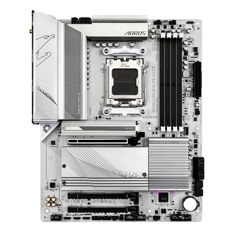 Placa de baza Gigabyte B650 AORUS ELITE AX ICE AM5 4x DDR5, 3x PCIE x16, 3x M.2, 1x DP 1x HDMI, 4x SATA 6GB/s, ATX - Img 6