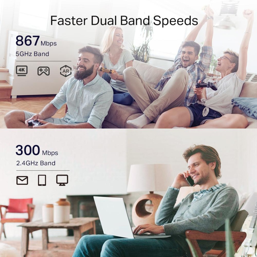 Range Extender TP-Link RE330, Gigabit, Dual-band, WI-FI - Img 3