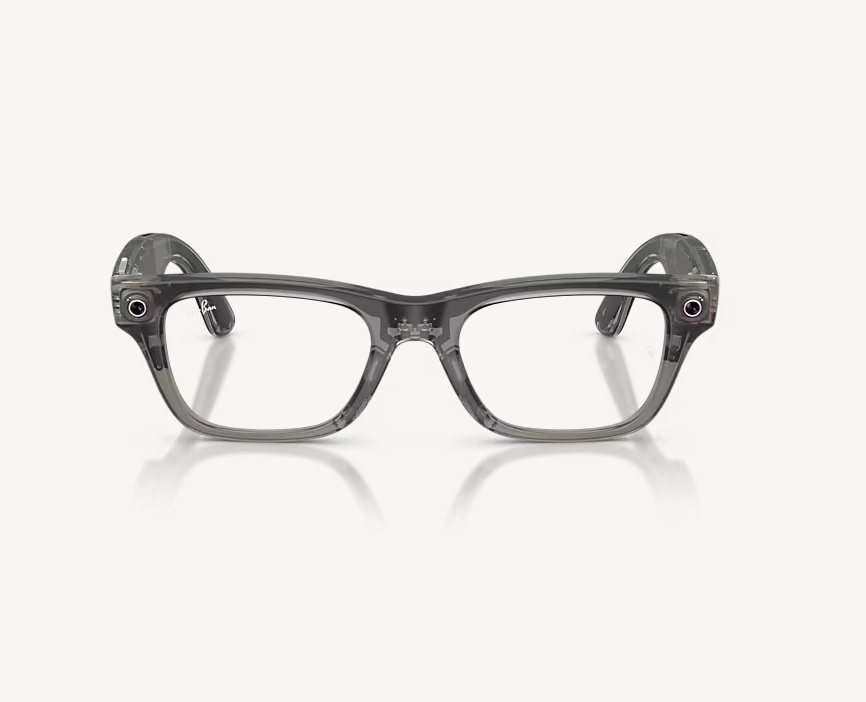 Ray-Ban Meta Blayzer Optics Gen 2 AI Glasses Matte Transparent Ice Grey/Demo - Img 2
