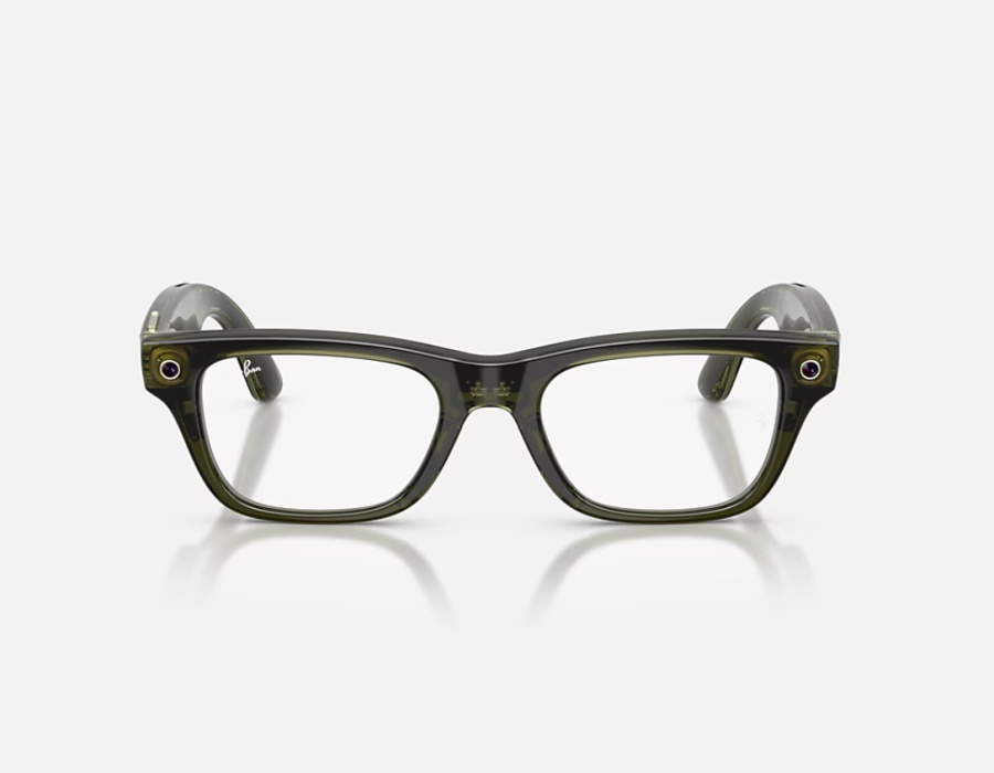 Ray-Ban Meta Blayzer Optics Gen 2 AI Glasses Shiny Transparent Dark Olive/Demo - Img 2