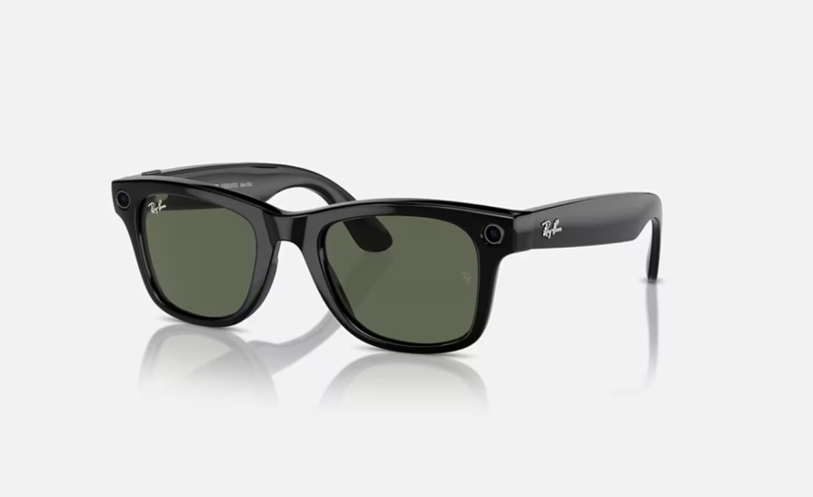 Ray-Ban Meta Wayfarer AI Glasses Shiny Black/G-15 Green - Img 2