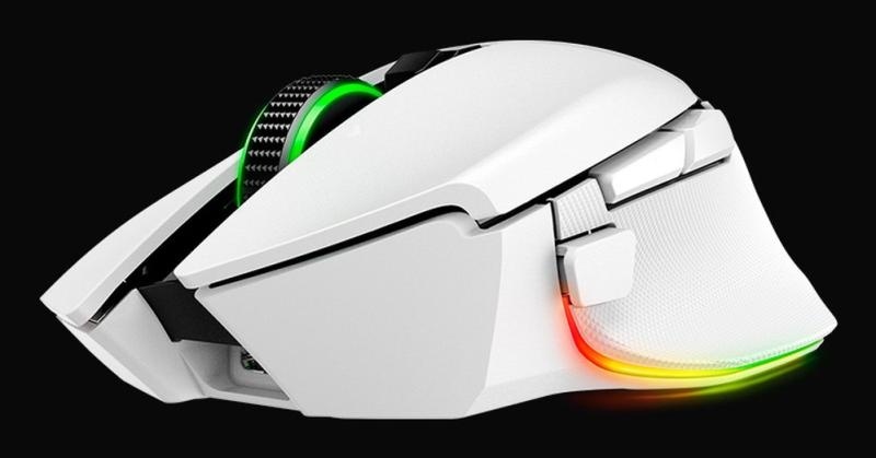 Razer Basilisk V3 Pro 35K, wireless, bluetooth, rezolutie maxima 35000 DPI, iluminare Razer Chroma™ RGB, senzor Focus Pro 35K Optical Sensor Gen-2, alb - Img 8