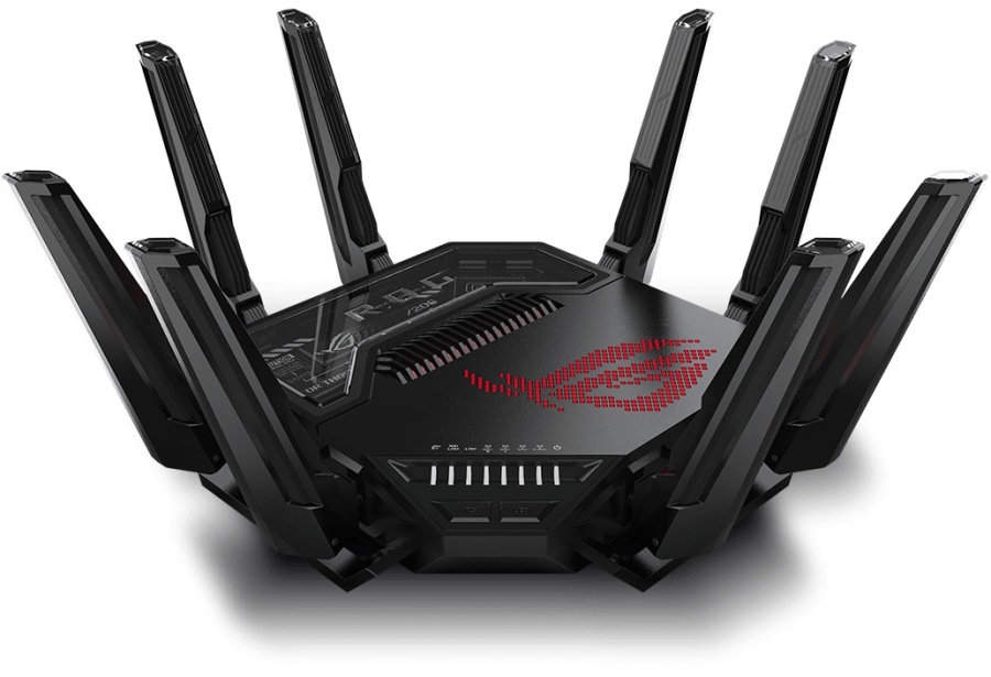 Router Asus Quad-Band ROG Rapture GT-BE98, WIFI-7, Standarde wireless: WiFi 6 (802.11ax), WiFi 7 (802.11be), IEEE 802.11a, IEEE 802.11b, IEEE 802.11g, IEEE 802.11n, IEEE 802.11ac, IPv4, IPv6, Segment Produs: BE25000, Viteza wireless: 1376+5764+5764+11529 - Img 3