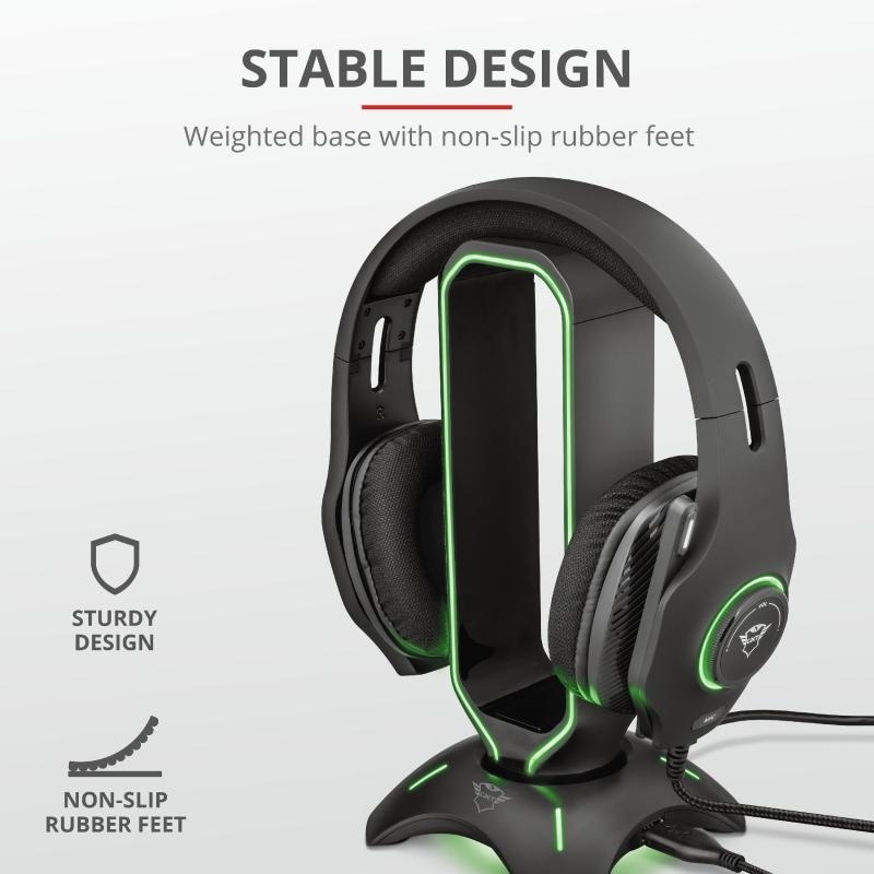 Suport Casti Trust GXT 265 Cintar RGB Headset Stand - Img 4