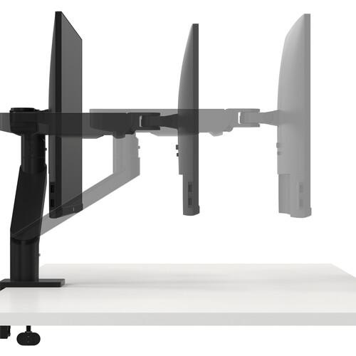 Suport Monitor de Birou, Dell 482-BBDJ, 19" - 38", VESA 100x100, suporta pana la 10kg, negru - Img 3