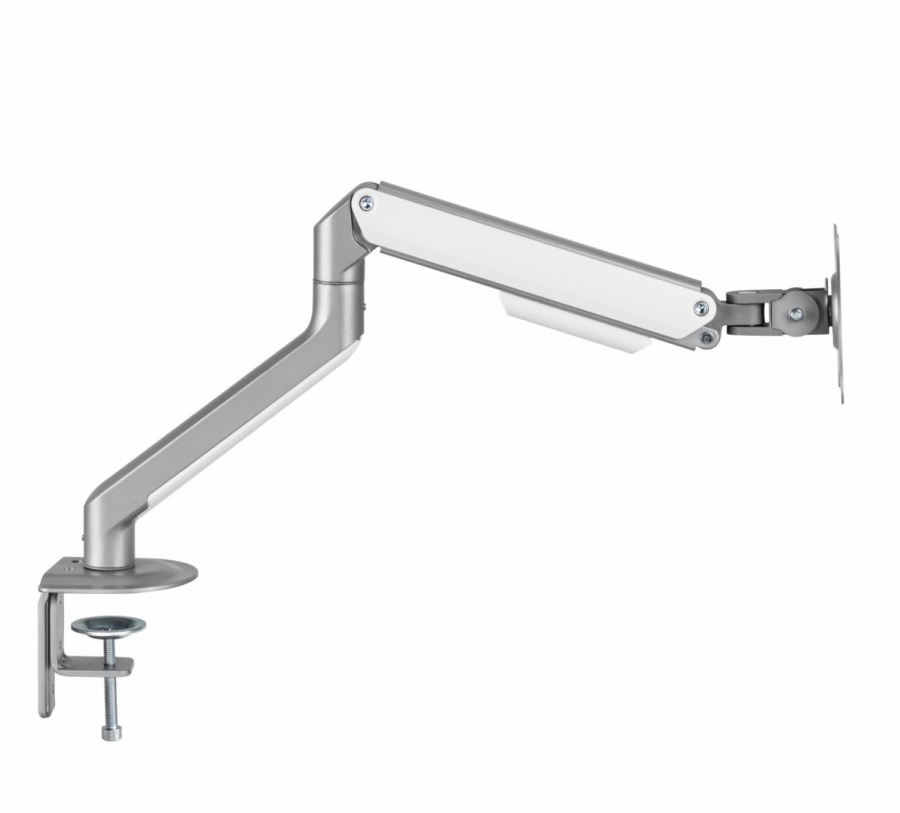 Suport monitor Serioux MM63-C012, compatibilitate dimensiune ecran 17"-32", greutate maximă suportata: (per ecran): 2~9kg, VESA: 75x75, 100x100, inclinare: +55°~-55°, pivotare: +90°~-90°, rotația ecranului: + 180°~-180°, instalare: clemă, grommet - Img 6