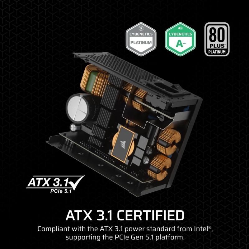 Sursa CORSAIR 750W 80+ Platinum, Active PFC, Modulara, OVP, UVP, SCP, OTP, OPP - Img 3