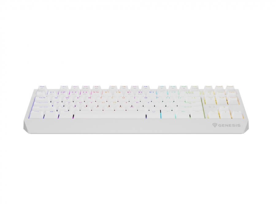 Tastatura gaming mecanica wireless Genesis Thor 230 TKL, iluminare RGB, 87 taste, 11 butoane multimedia, alb - Img 11