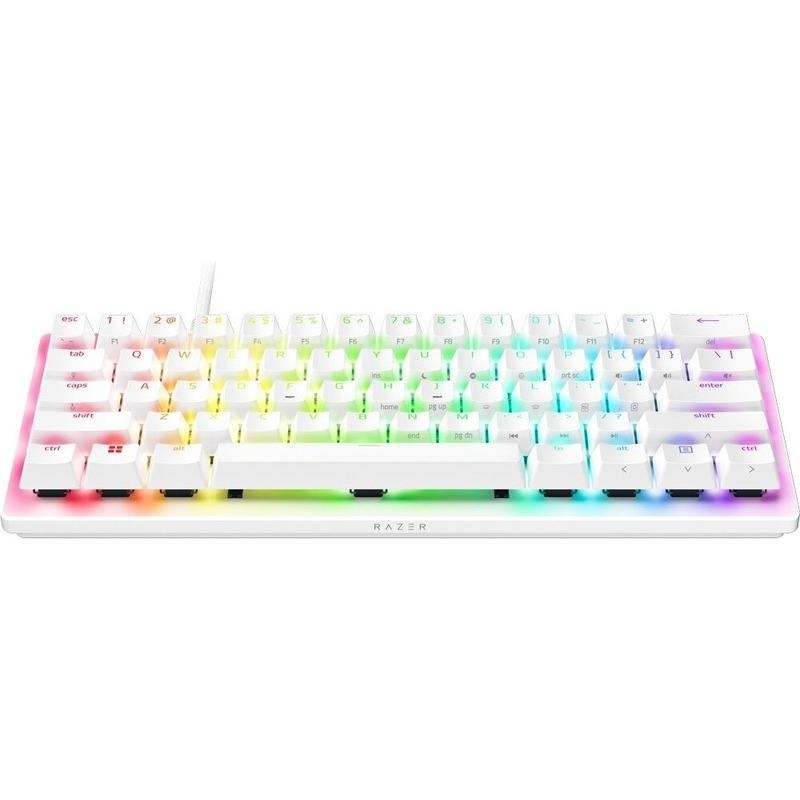 Tastatura Razer Huntsman V3 Pro Mini, swtich Razer™ Analog Optical Switch Gen-2, iluminare Razer Chroma RGB, US layout, alb - Img 2