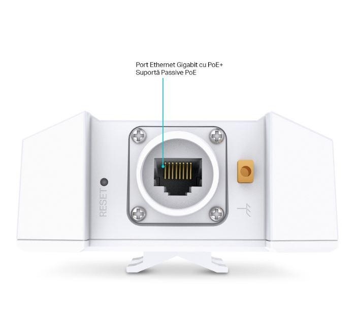 Wireless Access Point TP-Link EAP650-Outdoor, AX3000 Wireless Dual Band Indoor/Outdoor Access Point, 802.3at PoE, STANDARDE WIRELESS: IEEE 802.11ax/ac/n/g/b/a, interfata: 1× Port Ethernet (RJ-45) Gigabit (Suportă PoE 802.3at și Passive PoE), weather - Img 2