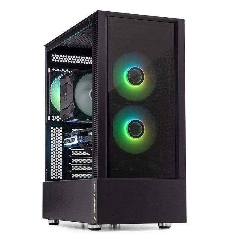 Carcasa ALPHAGEAR Tempest Glass ARGB, Mid Tower, Transparent - Img 3