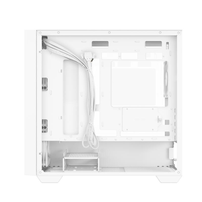 Carcasa ASUS A21 PLUS Mid Tower ARGB ALB, Tempered Glass, Sloturi Expansiune 5, Drive Bays: 2x3.5" sau 2x2.5" 1x2.5", Ventilatoare Suportate: 7 (spate: 1x120mm, fata: 3x120mm sau 2x140mm, sus: 3x120mm sau 2x140mm), Ventilatoare Incluse: 4 (spate: - Img 10