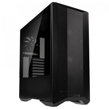Carcasa Lian Li LANCOOL II Msh C P Mid-Tower Tempered Glass negru, PCI- Slots 7, Preinstalled fans 1x 120 mm, 2x 140 mm