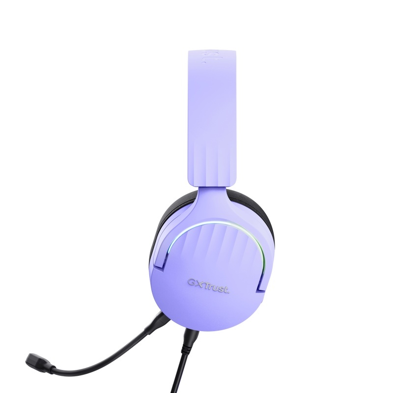 Casti gaming TrustGXT 490P Fayzo cu fir, interfata USB 2.0, frecventa de raspuns 20 Hz - 20.000 Hz, sensivitate 100 dB, mov - Img 5