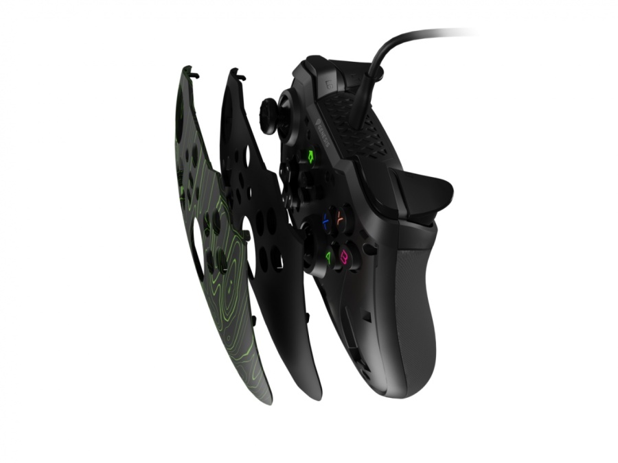 Controller cu fir Genesis Mangan 300, interfata USB, 19 butoane, negru - Img 11