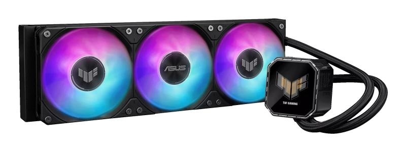 Cooler Procesor ASUS TUF GAMING LC III 360 ARGB LCD, marime radiator 397mm, 3x120mm, viteza ventilatoare 650-2600 RPM +/- 10%, Suport AMD: AM5 AM4, suport INTEL: LGA 1851/1700/1200 - Img 2