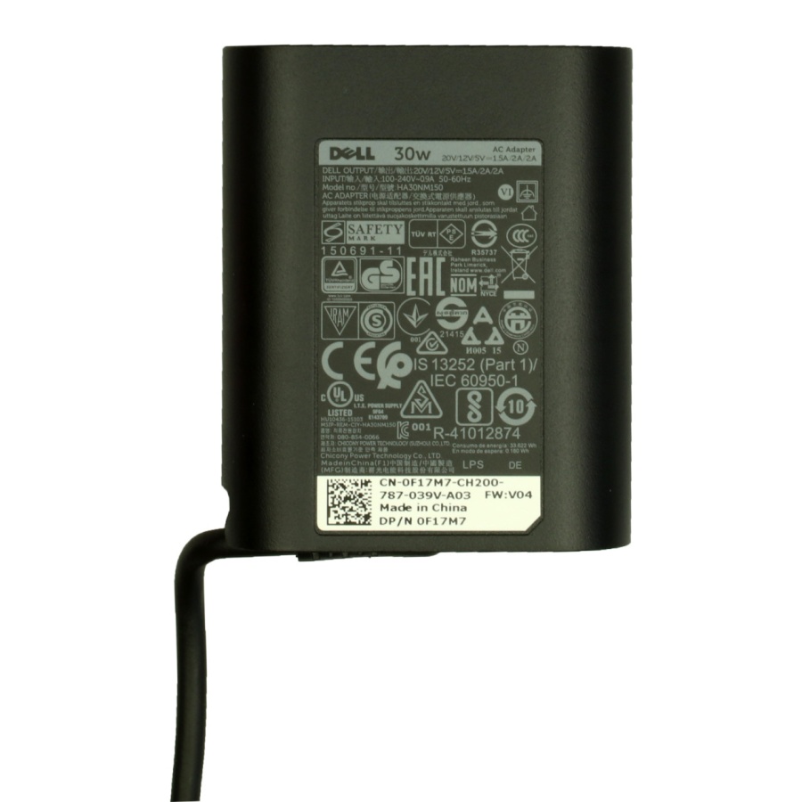 Dell 08XTW5 mufa USB TYPE-C incarcator original 30W - Img 2