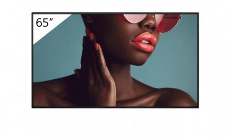 Ecran profesional LFD Monitor Signage Sony BZ40L, 65", UHD, 24/7, 700nit, panel IPS, Direct LED, 8ms, contrast static 1200:1, contrast dinamic 600000:1, mătuire 47% with low reflection, Android 10, stocare 32GB. Miracast, Chromecast built-in, AirPlay,
