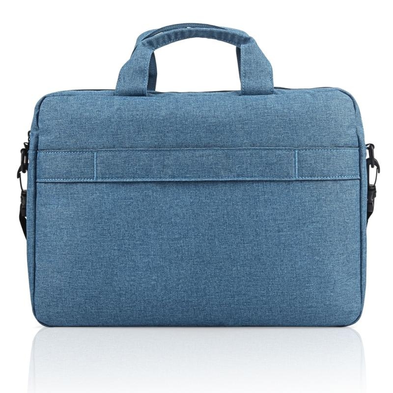 Geanta laptop Lenovo Casual Toploader T210, 15.6", Blue, rezistent la apa, compartiment accesorii, compartiment laptop captusit, Material: Textil, Dimensiuni externe: 362 x 22 x 250 mm, Greutate: 465g - Img 8