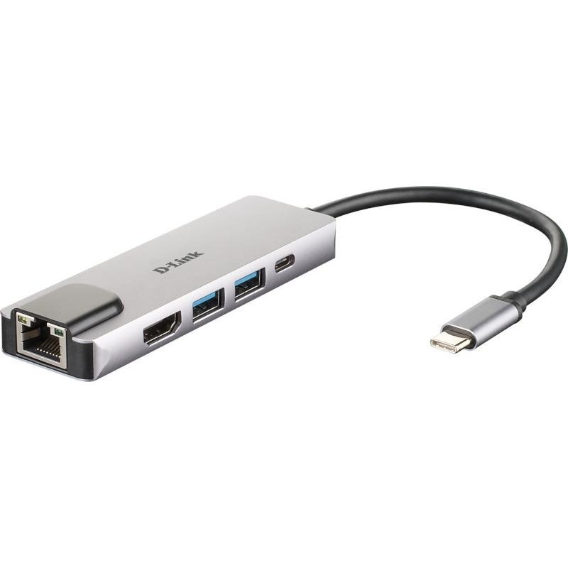 Hub USB DLINK DUB-M520, 5 porturi, gri - Img 2