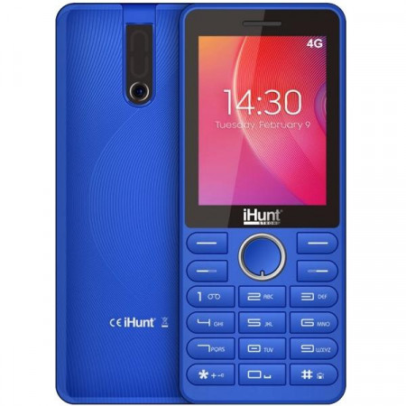 iHUNT i7 4G 2.4"/ Camera/ suport microSD(max 64GB)/ Bluetooth/ microUSB/ jack 3.5mm/ 2000mAh/ DualSIM/ Blue