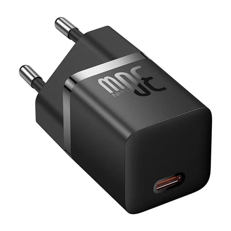 Incarcator retea Baseus, GaN5 Fast Charger 30W, 1 x USB Type-C 5V/3A, negru - Img 4