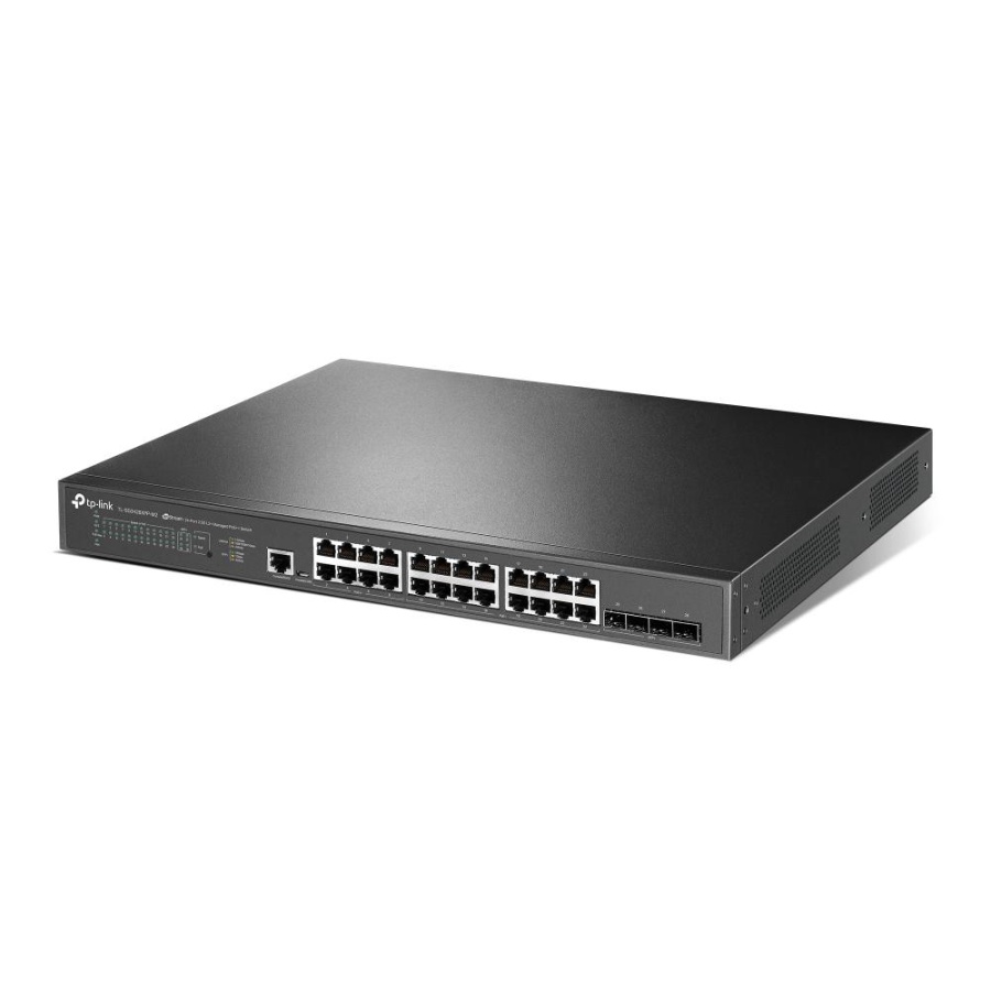 "JetStream™ 24-Port 2.5GBASE-T and 4-Port 10GE SFP+ L2+ Managed Switch with 16-Port PoE+ &amp; 8-Port PoE++ PORT: 24× 2.5G RJ45 Ports (8× 2.5G PoE++ Ports &amp; 16× 2.5G PoE+ Ports), 4× 10G SFP+ Slots, RJ45/Micro-USB Console Port SPEC: 802.3bt/at/af, 500 W PoE - Img 3