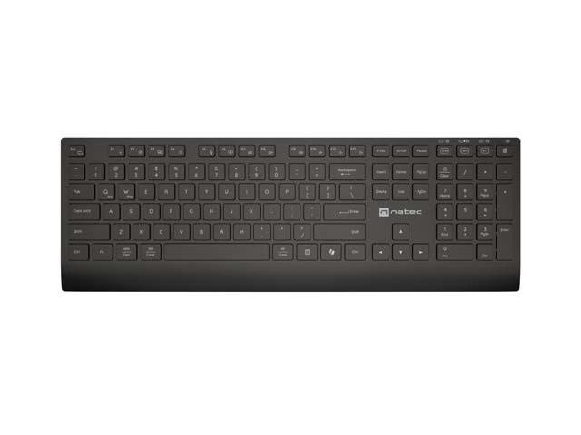 Kit Natec NATEC STINGRAY 2, tastatura wireless tip membrana, 109 taste, mouse wireless, rezolutie maxima 1400 DPI, senzor Blue Sense, negru - Img 3