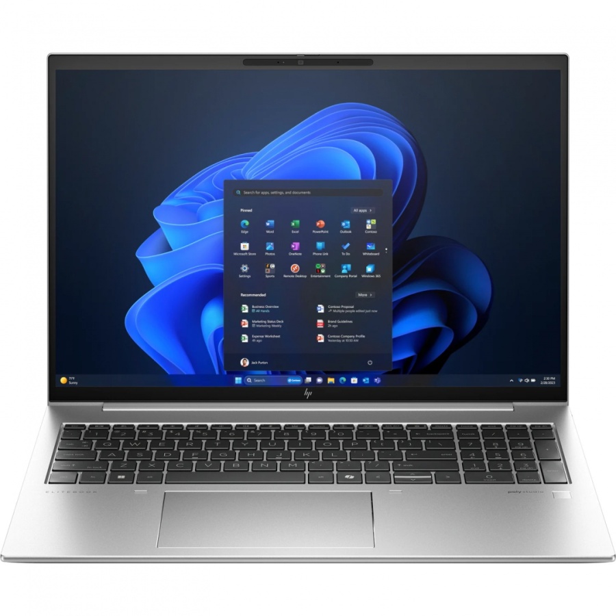 Laptop HP EliteBook 860 G11 cu procesor Intel Core U5-125H 14-Core (2.5GHz, up to 4.5GHz, 18MB), 16.0 inch WUXGA, 32GB DDR5, SSD 512GB PCIe NVMe, Intel ARC Graphics, Windows 11 Pro 64bit, Silver, 3yw - Img 2