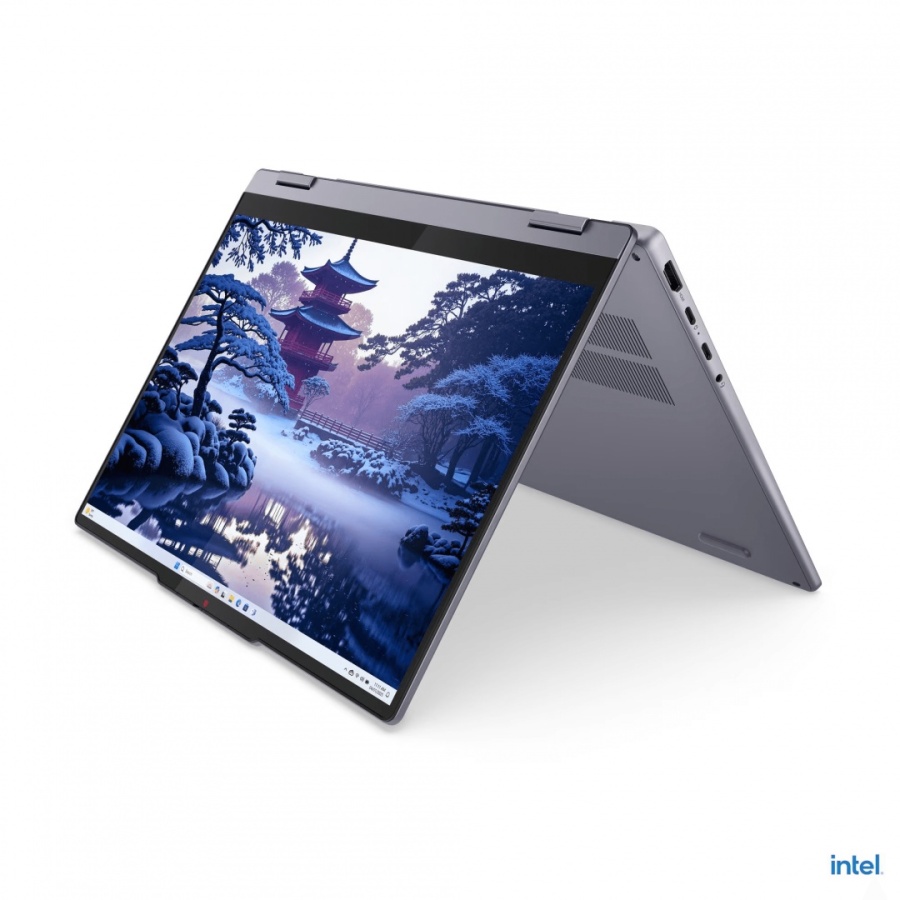 Laptop Lenovo IdeaPad 5 2-in-1 14IAL10, 14" WUXGA (1920x1200) IPS 300nits Glossy, 45% NTSC, 60Hz, TÜV Low Blue Light, Glass, Touch, Intel® Core Ultra 5 225U, 12C (2P + 8E + 2LPE) / 14T, Max Turbo up to 4.8GHz, 12MB, video Integrated Intel® Graphics, RAM - Img 5