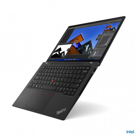 Laptop Lenovo ThinkPad T14 Gen 3 (Intel), 14" WUXGA (1920x1200) Low Power IPS 400nits Anti-glare, Intel Core i7-1255U, 10C (2P +8E) / 12T, P-core 1.7 / 4.7GHz, E-core 1.2 / 3.5GHz, 12MB, Video Integrated Intel Iris Xe Graphics functions as UHD Graphics, R