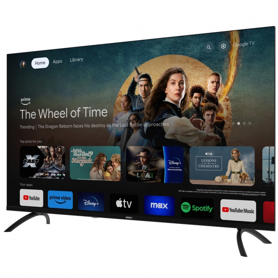 LED TV HORIZON 4K-GTV 55HL7590U/D, 55" D-LED, 4K Ultra HD (2160p), Dolby Vision HDR / HDR10 / HLG + MicroDimming, Digital TV-Tuner DVB- S2/T2/C, CME 400Hz, Googlecast + Google Assistant + BT, Contrast 3000:1, 350 cd/m2,1x LAN (RJ45), 1x CI+, 2x HDMI - Img 3
