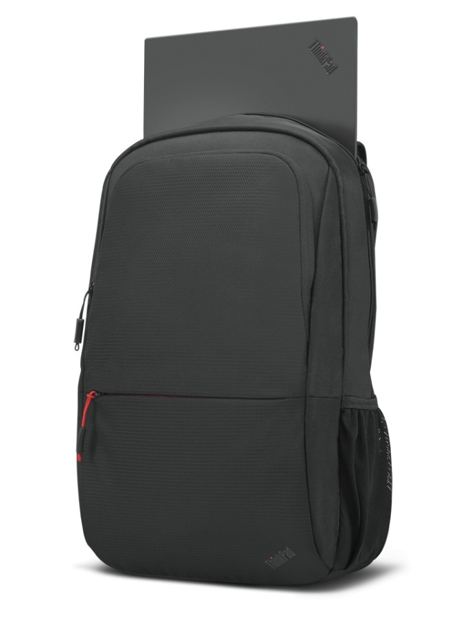 Lenovo ThinkPad Essential 16-inch Backpack (Eco), Two main compartments, including a dedicated padded PC pocket, designed to fit Lenovo ThinkPad laptops up to 16 inches, Two additional front zip pockets for quick accessory access, One mesh side water - Img 6
