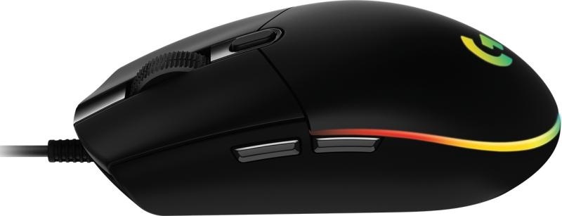 Logitech mouse cu fir G102 RGB, 6 butoane, 8000 dpi, senzor optic, USB, negru - Img 8