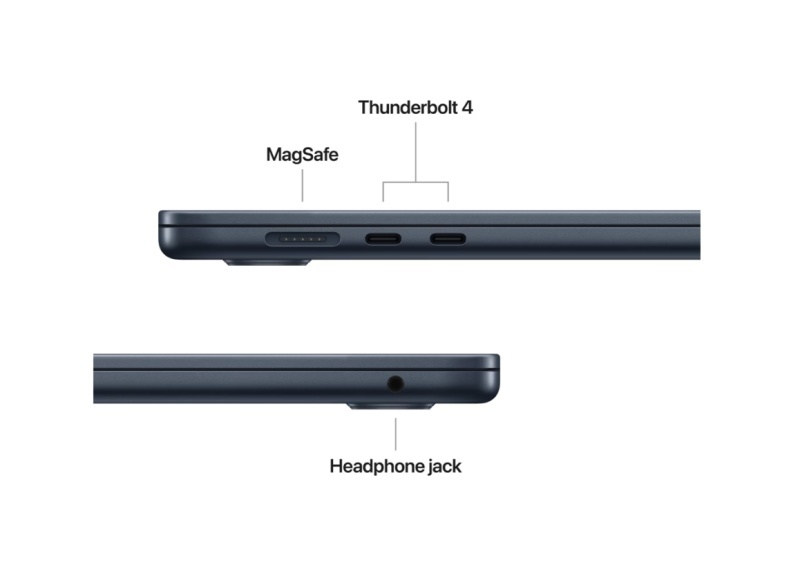 MacBook Air 15.3" Retina/Apple M4 (CPU 10-core, GPU 10-core, Neural Engine16-core)/16GB/1TB - midnight - INT KB (2025) (Cto from MW1M3RO/A) - Img 6