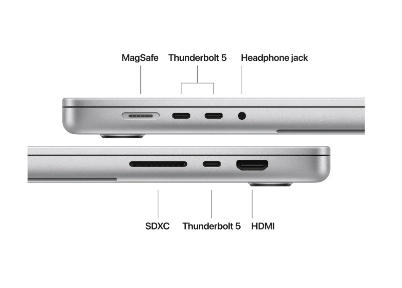 MacBook Pro 16.2"/Apple M5 Max (CPU 18-core, GPU 40-core, Neural Engine 16-core)/128GB/4TB - Silver - NANO TEXTURE DISPLAY - INT KB - 140W ADAPTER - 2026 (CTO from MGE94RO/A - Img 3