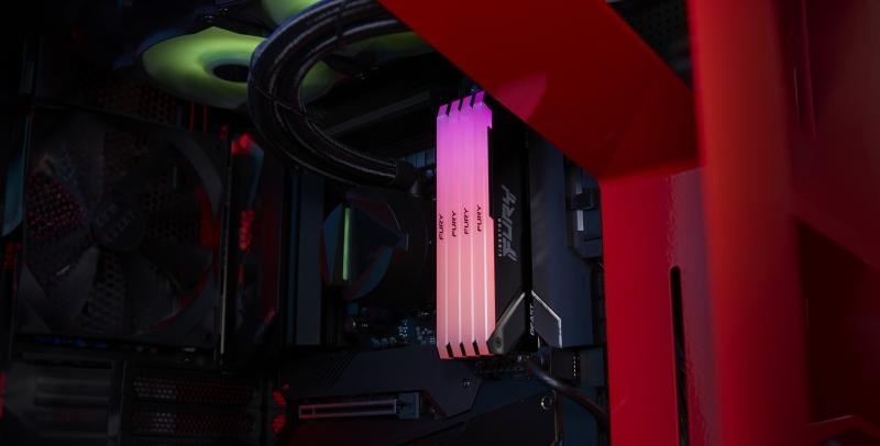Memorie RAM Kingston DDR4 32GB 3200Mhz CL16 1.35V Dual Channel Kit Fury Beast Black RGB XMP - Img 10