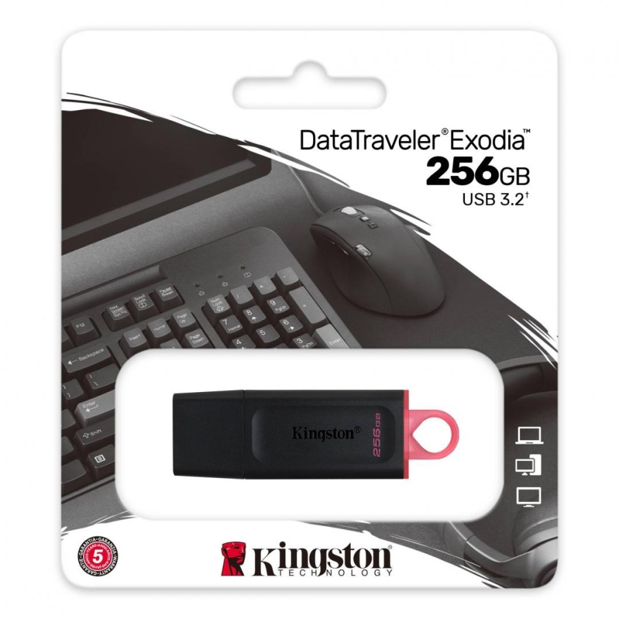 Memorie USB Flash Drive Kingston 256GB Data Traveler Exodia, USB 3.2 - Img 3