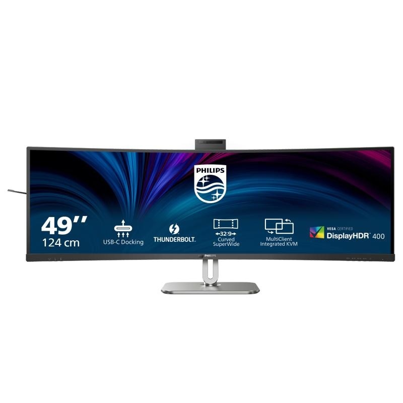 Monitor Philips 48.8" 49B2U6903CH/00, Curvature: 1800R, Diagonal (inch): 48.8, Diagonal (cm): 124, Aspect ratio: 32:9, Panel: VA, Resolution: 5120x1440, Refresh Rate: 120Hz, Response time GtG: 4ms, Brightness (max): 500 cd/m², Contrast (static) : 3000:1, - Img 2