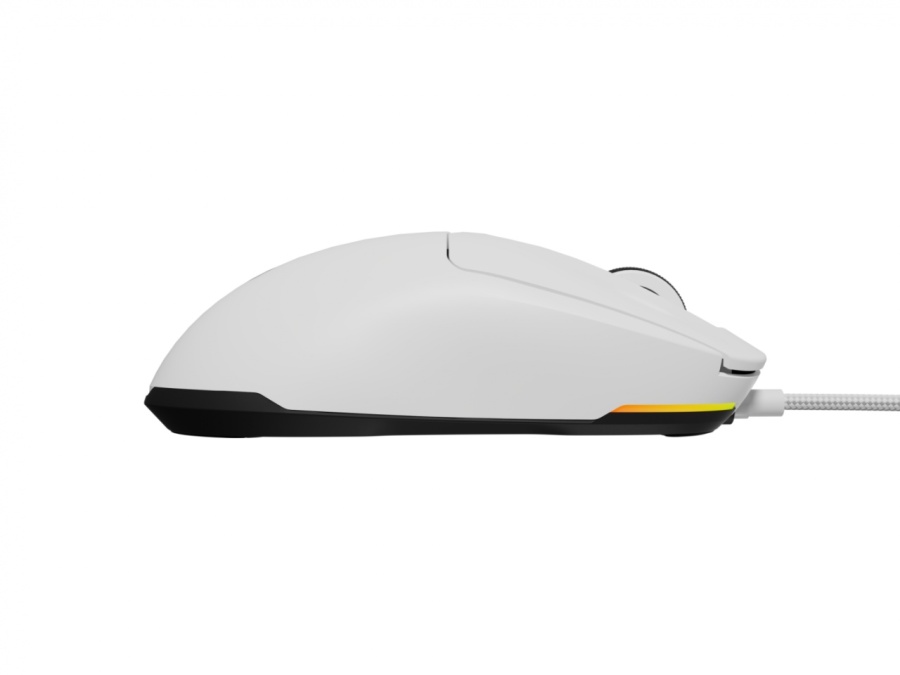Mouse gaming cu fir Gensesis Krypton 660, interfata USB, 12000 DPI, 6 butoane, iluminare RGB, alb - Img 8