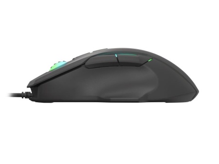 Mouse gaming cu fir Gensesis Xenon 220, senzor optic, interfata USB, rezolutie maxima 12800 DPI, numar butoane 7, iluminare RGB, silent switches, maximum frame rate 7 000 FPS, negru