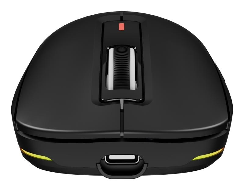 Mouse gaming wireless Gensesis Zircon 660, senzor optic Pixart PAW3311, interfata USB, rezolutie maxima 12000 DPI, numar butoane 6, iluminare RGB, switch mecanic Huano Purple 90M, negru - Img 6