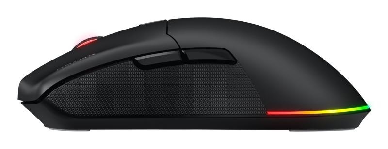Mouse gaming wireless Hator Pulsar 3, polling rate pana la 1000Hz, senzor Optical PixArt PMW 3311, rezolutie maxima 12000 DPI, switch HATOR® Optical 100M, iluminare RGB 16.8M culori, side switch Kailh 3M, durata de viata baterie in wireless mode pana la - Img 5