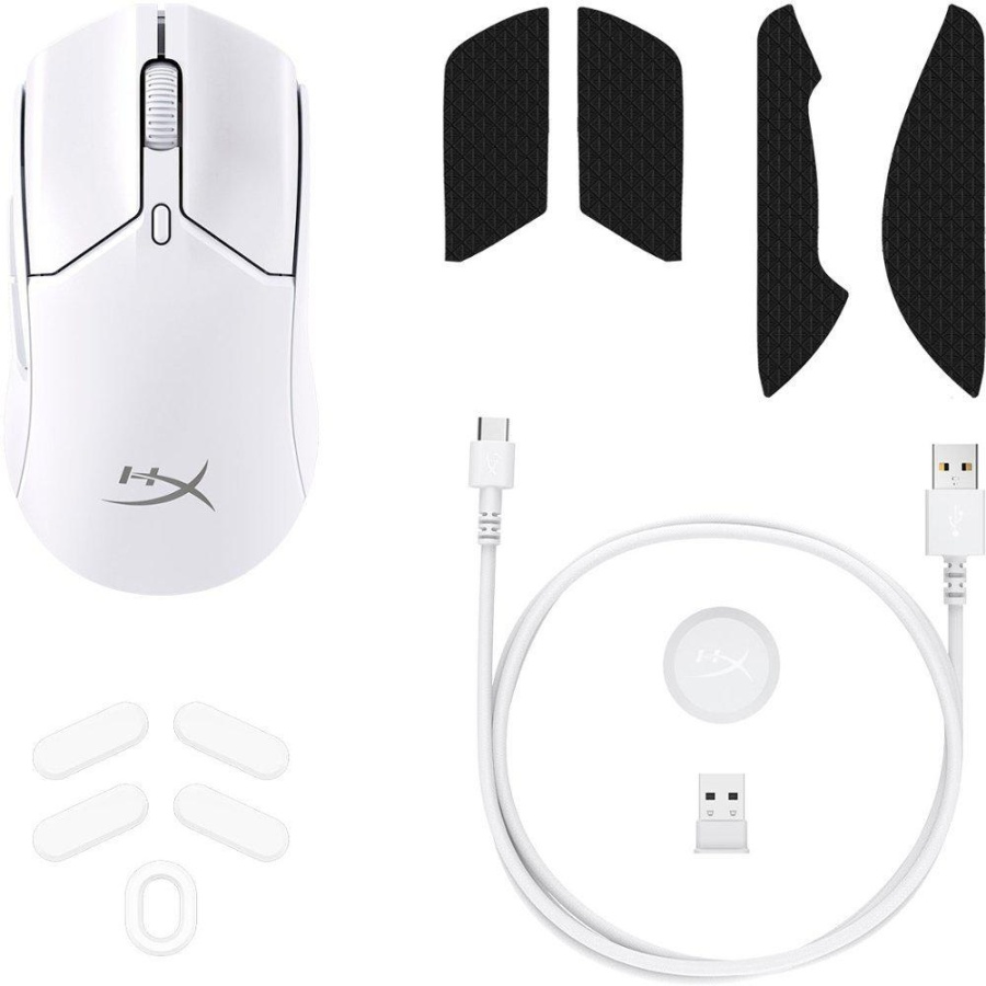 Mouse HyperX Pulsefire Haste Core 2 Wireless, rezolutie maxima 12000 DPI, conectivitate 2.4GHz Wireless / Bluetooth 5.2, polling rate pana la 1000 Hz, durata de viata baterie pana la 100 de ore in modul 2.4GHz highspeed, si pana la 200 de ore in modul - Img 5