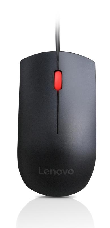 Mouse Lenovo Optical Wheel Mouse, 1600 DPI, Wired, Black - Img 6