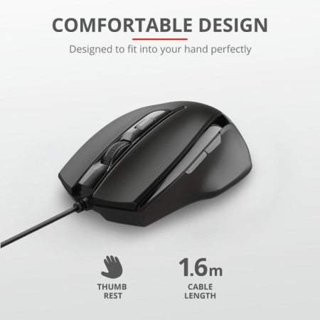 Mouse Trust Voca Comfort Mouse, negru - Img 6